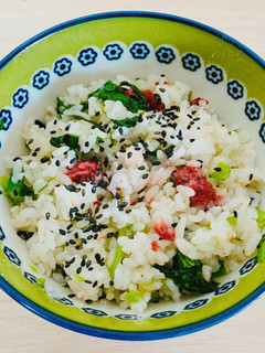 小松菜と梅の混ぜご飯-レシピのメイン写真