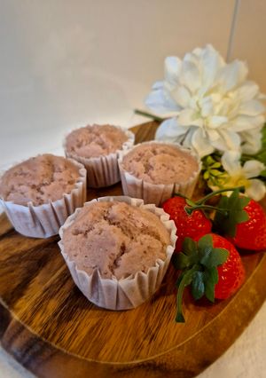 苺ジャムの米粉蒸しケーキ🍓-レシピのメイン写真