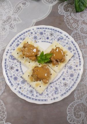 簡単おやつ😊ルヴァンにきな粉胡桃をのせて-レシピのメイン写真