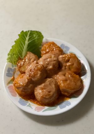 ササミで作るエビチリ風-レシピのメイン写真