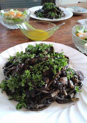 好みの味までもう一歩！イカ墨のパスタ♪-レシピのメイン写真