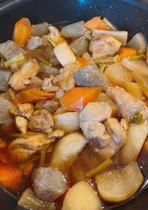 鶏もも、大根、にんじん筑前煮風煮物-レシピのメイン写真