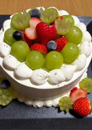 旬💕シャインマスカットのデコレーションケーキ🎂-レシピのメイン写真