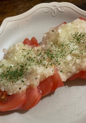 新玉ねぎドレッシングのトマトサラダ-レシピのメイン写真