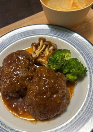 麹で作る簡単ハンバーグ-レシピのメイン写真