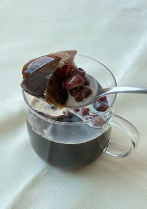 【10分で固まる】コーヒーあずきゼリー-レシピのメイン写真