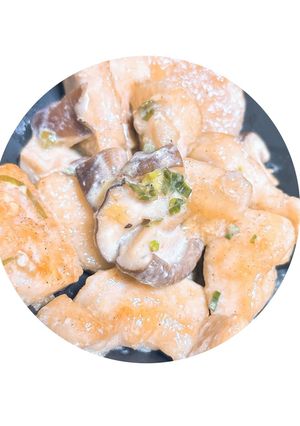 鶏むねと椎茸のマヨポン焼き！-レシピのメイン写真