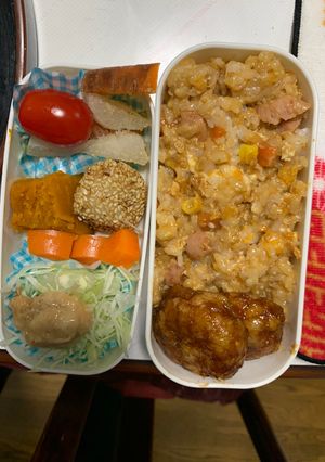 全てレンジさっぱりオイすき焼き味炒飯弁当-レシピのメイン写真