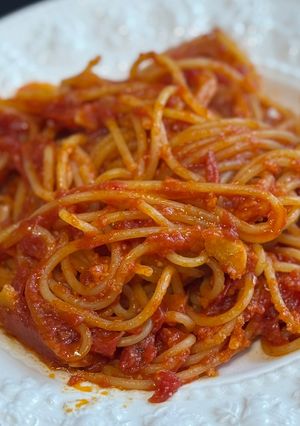 シンプルなトマトパスタ-レシピのメイン写真