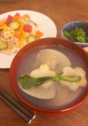 ひな祭りに蛤の潮汁-レシピのメイン写真