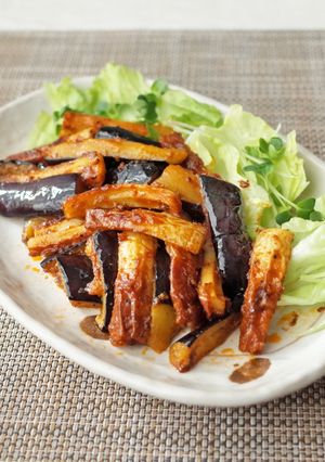 ナスとちくわのこってり濃厚！カレー炒め-レシピのメイン写真