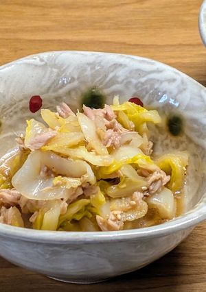 ヘルシー茹で白菜のツナポンあえ-レシピのメイン写真