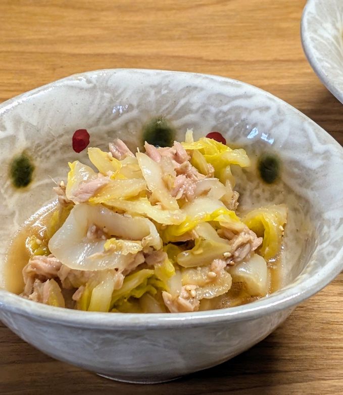 ヘルシー茹で白菜のツナポンあえ-レシピのメイン写真