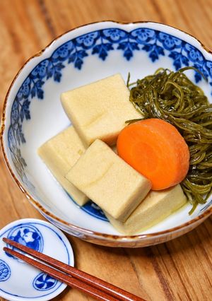 高野豆腐と切り昆布の煮物【作り置き】-レシピのメイン写真