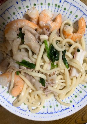 簡単　海鮮うどん-レシピのメイン写真