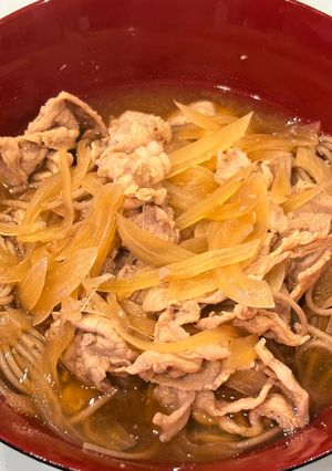 豚こま肉蕎麦！-レシピのメイン写真