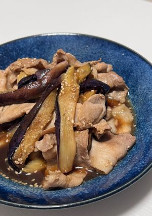 茄子と豚肉のポン酢炒め-レシピのメイン写真