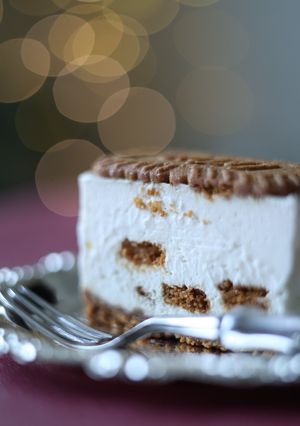 ロータスビスケットのレアチーズケーキ　-レシピのメイン写真