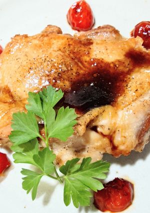 簡単！♬鶏もも肉のバルサミコ酢ステーキ♬-レシピのメイン写真