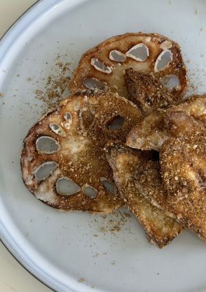 クミン香る「ごぼうと蓮根のチップス」-レシピのメイン写真