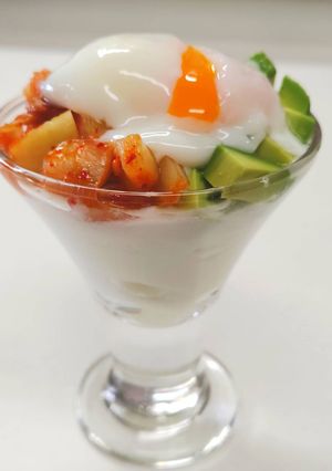 とろ〜り発酵キムチとアボカド朝ボウル-レシピのメイン写真