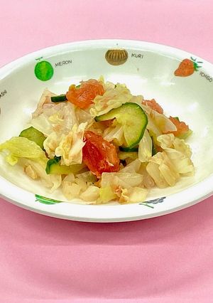 【保育所】トマトの和え物-レシピのメイン写真