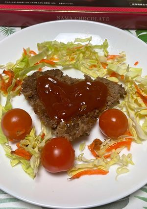 ハートのハンバーグ♥️-レシピのメイン写真