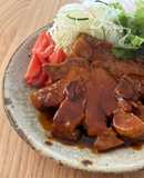 ごはんに合う！厚切り豚肉のトンテキ