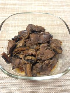 生姜たっぷり!鶏レバーと干し椎茸の甘辛煮-レシピのメイン写真