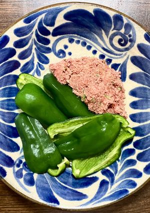 冷たいパリパリピーマンのコンビーフ添え-レシピのメイン写真