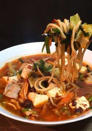 手作り辣油の旨辛蒙古タンメン風ラーメン-レシピのメイン写真