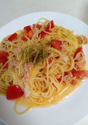 ツナトマトパスタ-レシピのメイン写真