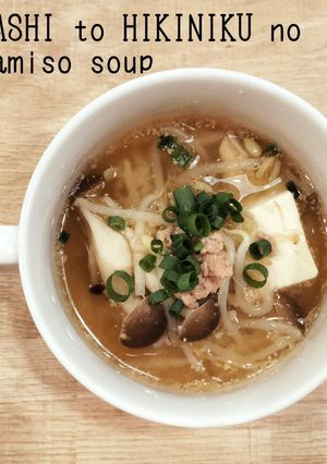 もやしとひき肉の胡麻味噌スープ-レシピのメイン写真