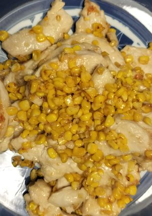 鶏むね肉ととうもろこしの塩炒め-レシピのメイン写真