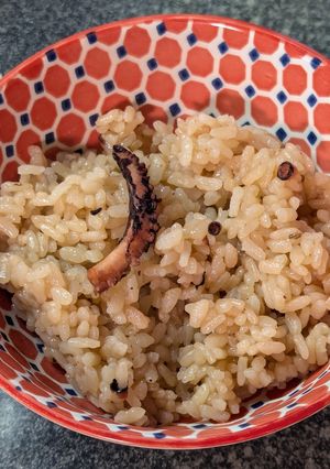 煮汁活用♡旨味たっぷりタコの炊き込みご飯-レシピのメイン写真