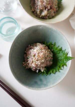 鯵の白ごまなめろう-レシピのメイン写真