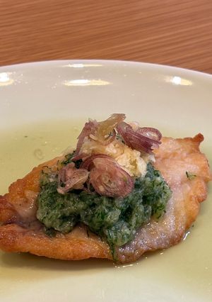熟成イサキの揚げ焼き〜翡翠みぞれ三杯酢〜-レシピのメイン写真