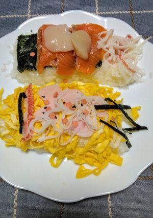 鯉のぼりに似てるちらし寿司、覚書-レシピのメイン写真