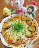 【ナスとチーズの重ね焼き】美味しいヨ