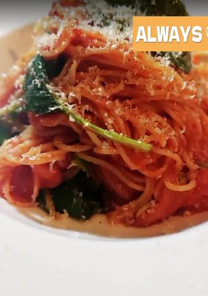 シンプルにYES♡*濃厚トマト冷製パスタ-レシピのメイン写真