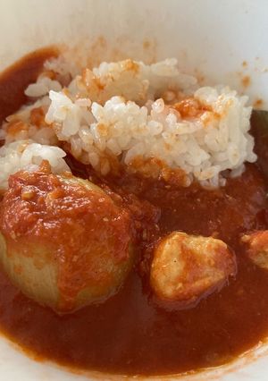 鶏肉炒めをリメイク！ほぼ無水トマトカレー-レシピのメイン写真