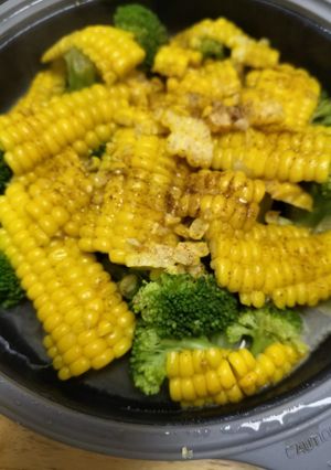ブロッコリーとコーンのバター醤油炒め-レシピのメイン写真