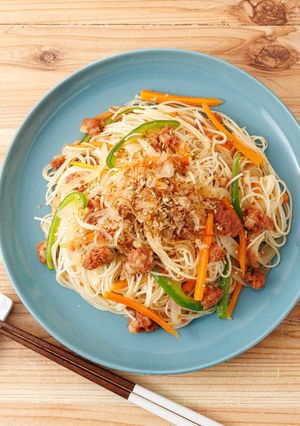 かつお節おどる♪そうめんチャンプルー-レシピのメイン写真