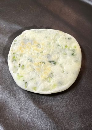 【手づかみ食べ】小松菜の米粉パンケーキ-レシピのメイン写真