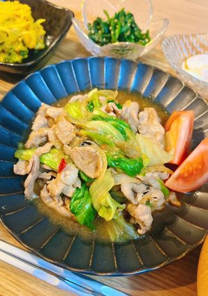 ご飯がすすむ🐾豚肉とレタスのスタミナ炒め-レシピのメイン写真