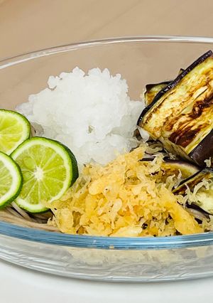 【ズボラ料理】ナスおろし蕎麦-レシピのメイン写真