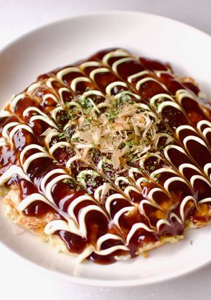 ふわふわ！基本のオートミールのお好み焼き-レシピのメイン写真