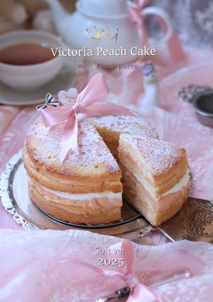 ヴィクトリアピーチケーキ*SOFT-レシピのメイン写真