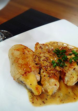 *豚肉のバナナ巻き粒マスタードソース*-レシピのメイン写真