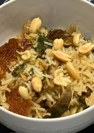 マツタケ・ポロウ　三つ葉の松茸ご飯-レシピのメイン写真
